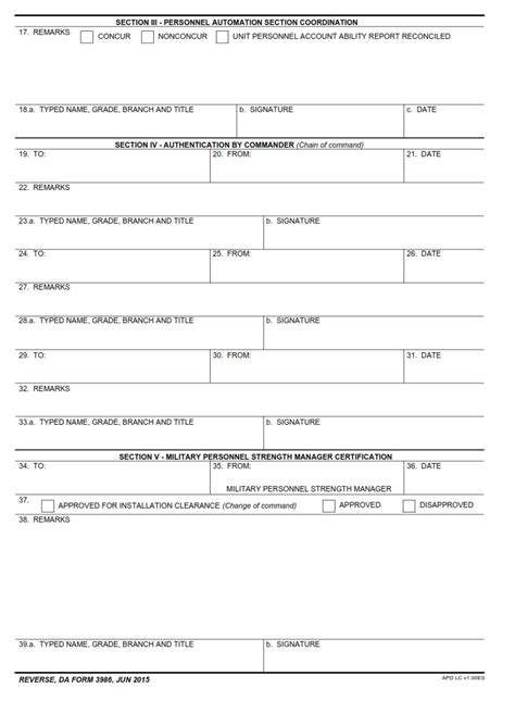Da Form 3986 Personnel Asset Inventory Free Online Forms