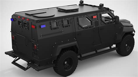 Swat Truck Pit Bull Vx 3d Model By 3dacuvision