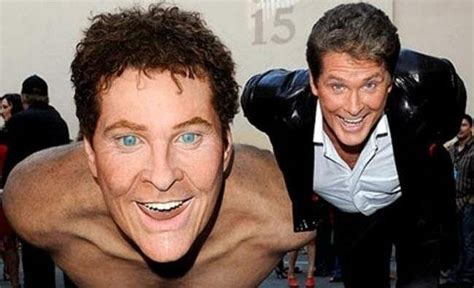 Behold This Giant Statute Of David Hasselhoff Next To David Hasselhoff