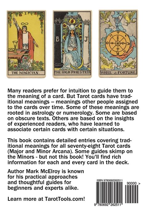 Brigit defines each card, its reversed meaning, career, work, personality, relationships. Tarot Card Meanings English Edition Book Depository | R ...