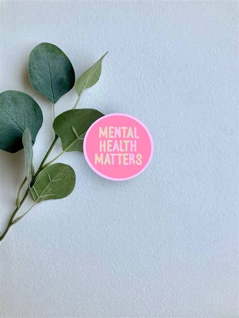 Mental Health Matters Die Cut Sticker Pink Mental Health Etsy