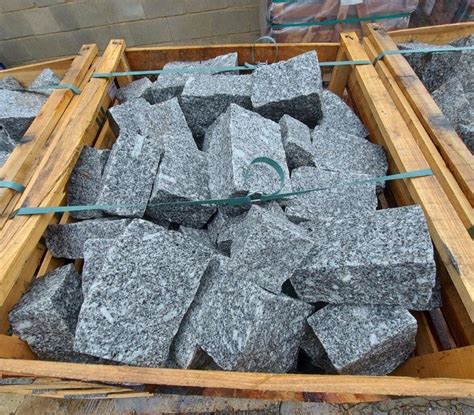 Granite Setts 200mm X 150mm X 100mm Silver Grey Powell Jones Master