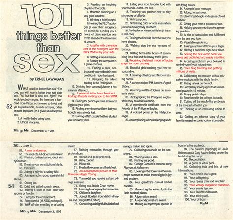 alam mo ba to do you know this 101 things better than sex