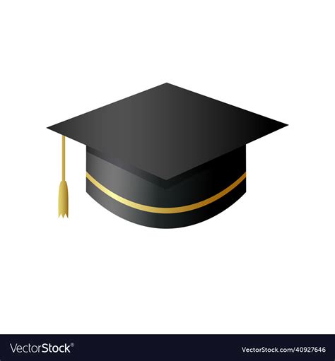 Graduation Square Academic Cap Royalty Free Vector Image