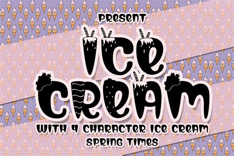 Ice Cream Font By Edwarsp111 · Creative Fabrica