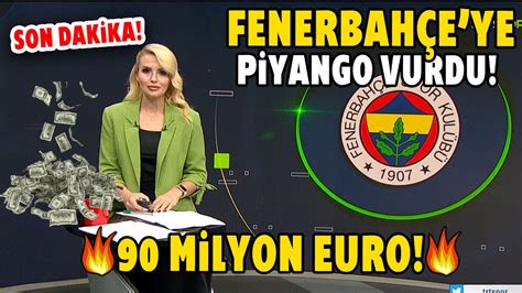 Fenerbah E Ye Piyango Vurdu Y Ld Zdan Toplam Milyon Euro