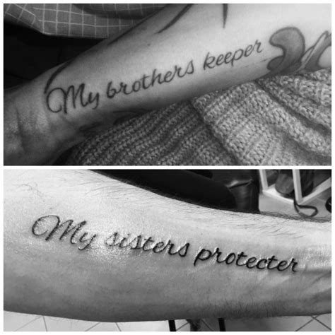 Getting a quote tattoo that revolves around family and love all have a common theme: Family First #tattoo #matching #mybrothersfirstink #love | Family tattoos, Inspirational tattoos