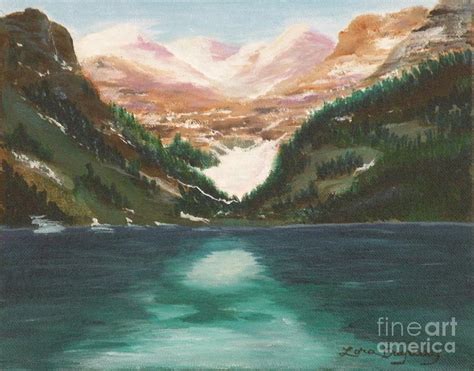 Mendenhall Glacier Alaska Painting By Lora Duguay Fine Art America