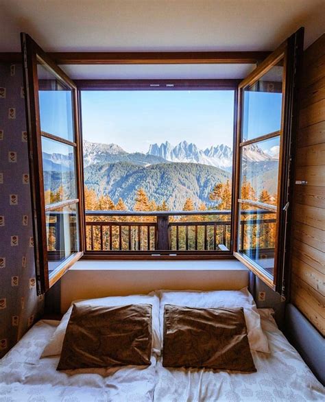 Beautiful View Of The Dolomites From A Cabin Rcozyplaces