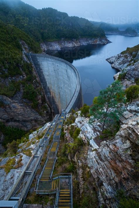 Image Of The Gordon Dam South West Tasmania Australia Austockphoto