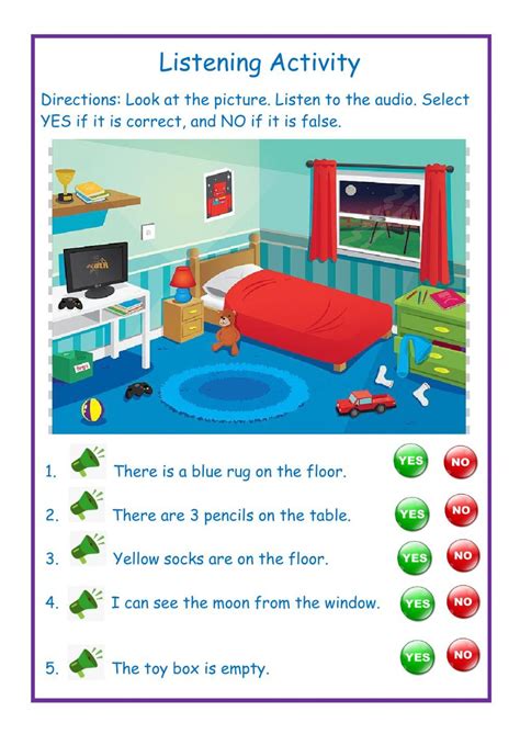 Reading And Listening Online Worksheet For Grade 1 You Can Do The