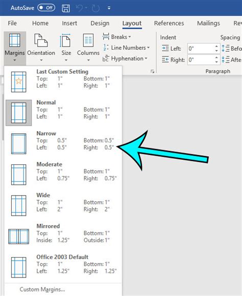 How To Use Narrow Margins In Word For Office Masteryourtech Com