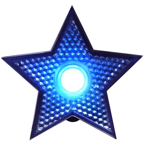 Led Blinking Blue Star Reflector Clip Running Body Light Magic Matts