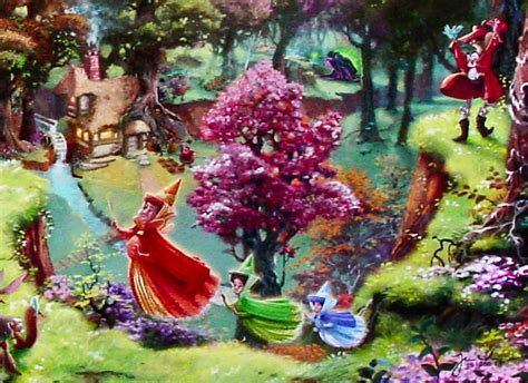 Sleeping Beauty Disney Dreams Viii By Thomas Kinkade 12x18