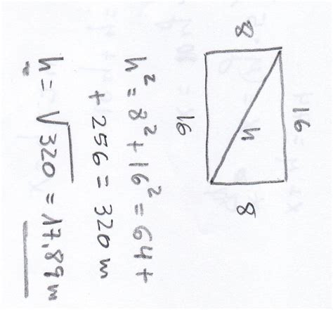 Calcula El Perimetro De Un Rectangulo Cuya Diagonal Mide Y Uno De My