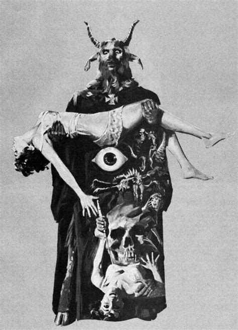 The Devil Rides Out Demonology Occult Art Arte Obscura Baphomet Foto Art Vintage Horror