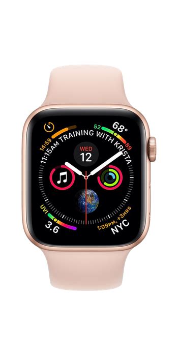 Apple Watch SE 40 мм Алюминий Золотистый/Розовый песок MYDN2RU-A купить png image