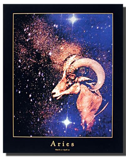 Aries Sign Poster Zodiac Posters Astrology Posters