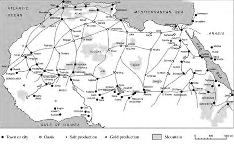 The Historical Trans Saharan Trade Network As Mapped By Ross 2011 Xv