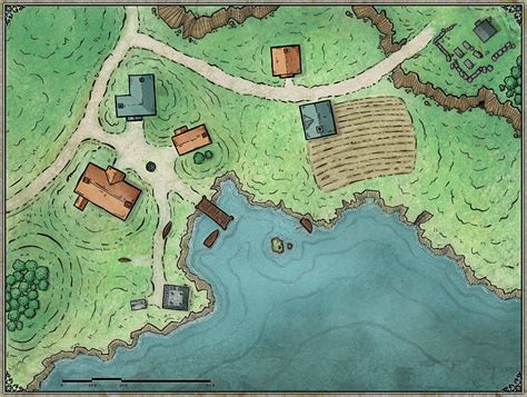 Fishing Village Battlemaps Fantasy Map Dungeon Maps Village Map Porn Sex Picture