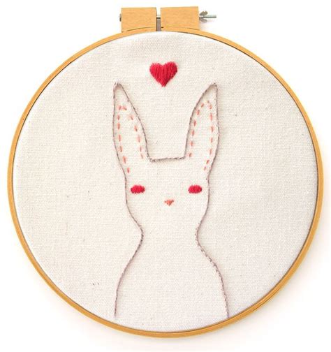 Rabbit Embroidery Pattern Bees Knees Industries