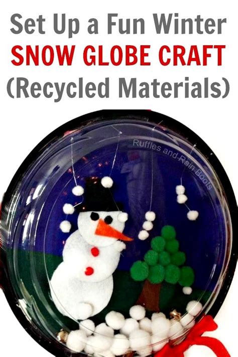 Pin By Vernea38db On Diy Winter Crafts For Kids Snow Globe Crafts