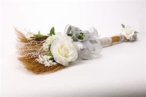 White 003 Wedding Brooms