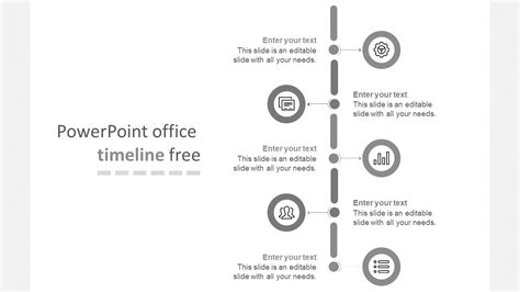 Simple Powerpoint Office Timeline Free Template