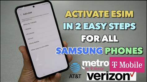 How To Activate Esim For All Samsung Phones Youtube