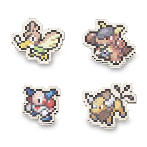 Farfetchd Kangaskhan Mr Mime And Tauros Pokémon Pixel Pins 4 Pack