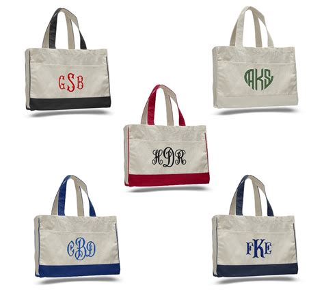 Canvas Tote Bags For Women Personalized Tote Bag Monogrammed Etsy