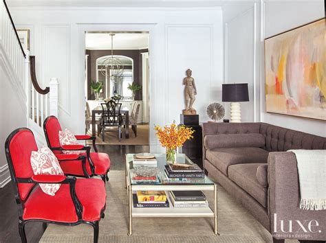 White Contemporary Living Room Luxe Interiors Design