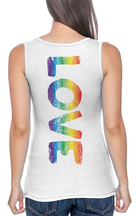 Love Rainbow LGBTQ Pride Parade Juniors Tank EBay