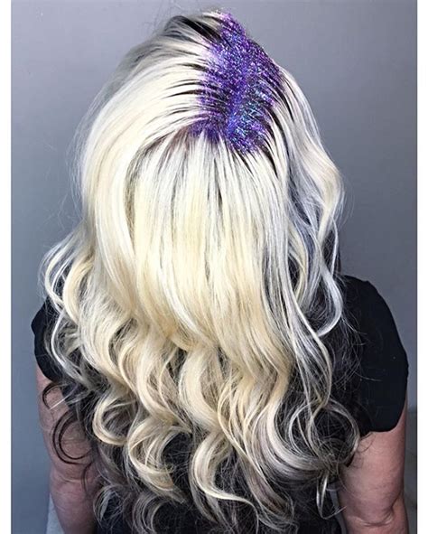 glitter roots is officially the hottest trend of festival season glitter roots glitter hair