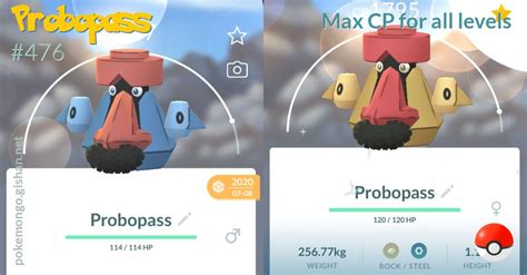 Shiny Probopass Nosepass Evolution Pokemon Trade Go