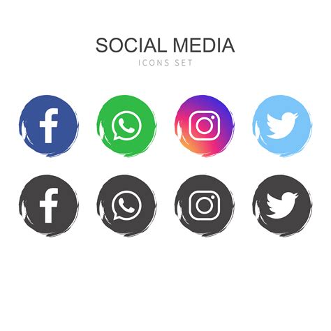 Popular Social Media Logo Collection Download Free Vectors Clipart