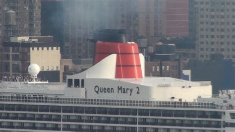 Queen Mary 2 Departs New York May 21 2010 Youtube