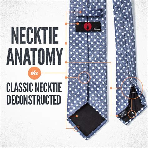 necktie anatomy the classic necktie deconstructed the gentlemanual a handbook for modern