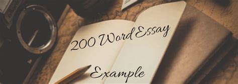 200 Word Essay Example Min
