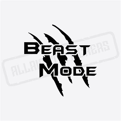 Beast Mode Allright Stickers