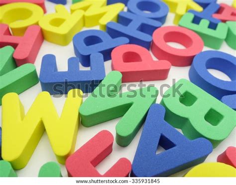 Alphabet Background Mixed Colorful Letters Stock Photo Edit Now 335931845