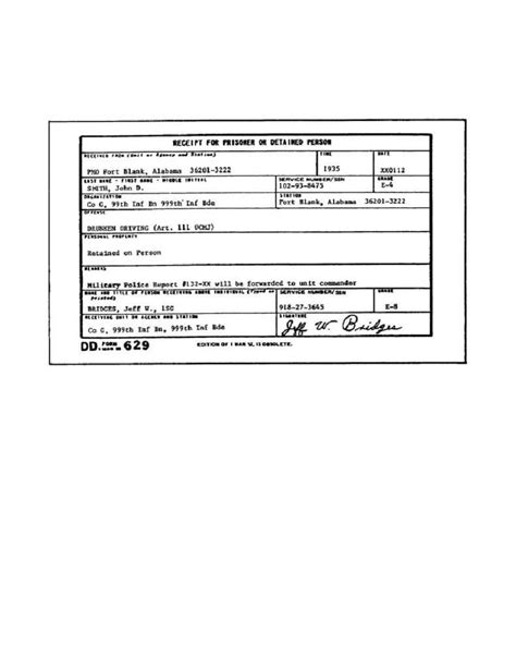 Figure 2 2 Dd Form 629 Pertaining To Usmc Meal Card Template Best