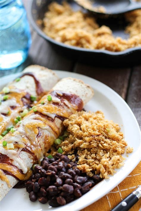 What to serve with pulled pork: BBQ Pulled Pork Enchiladas