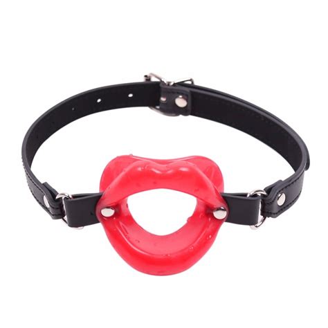 Buy Sex Toy Bdsm Fetish Leather Rubber Lips O Ring