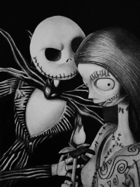 Jack And Sally Realistic Drawing Nightmare Before Christmas