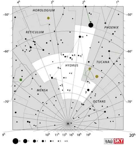 Hydrus Constellation Stars Story Facts Location Constellation Guide