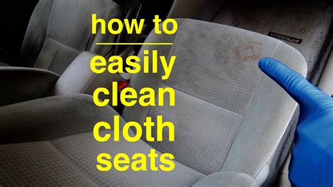 Cleaning the seats is just. Easiest way to Clean Cloth Car Seats for Zero Dollars ! - YouTube