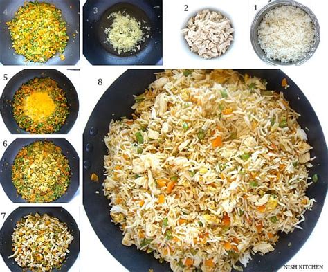 In a large saucepan, put the chicken and pour enough cold water to cover the chicken completely. Indian Chicken Fried Rice - Restaurant Style | Nish Kitchen