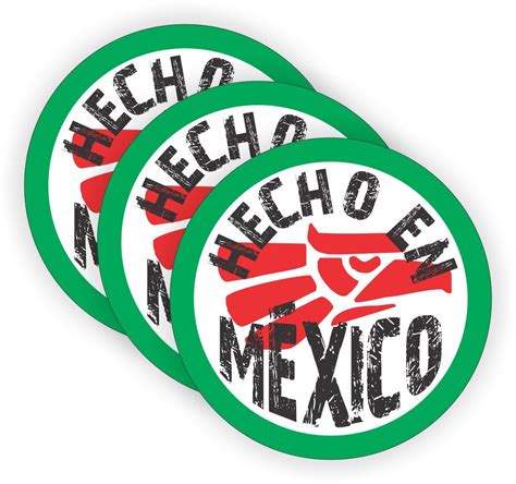 Buy Hecho En Mexico Hard Hat Sticker Decal Mexican Made In Mexico