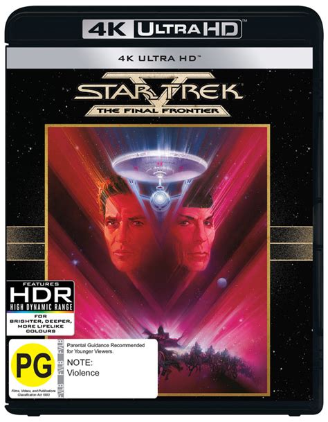 Star Trek V Final Frontier K Uhd Uhd Blu Ray On Sale Now At Mighty Ape Nz